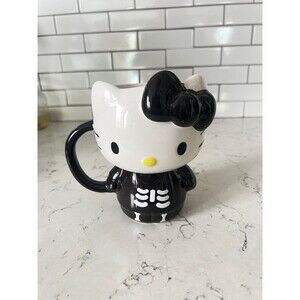 Hello Kitty halloween skeleton mug